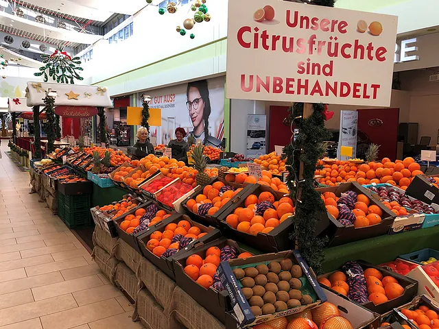 Südfrüchte Verkaufsstand, Magdeburger Spargelhof