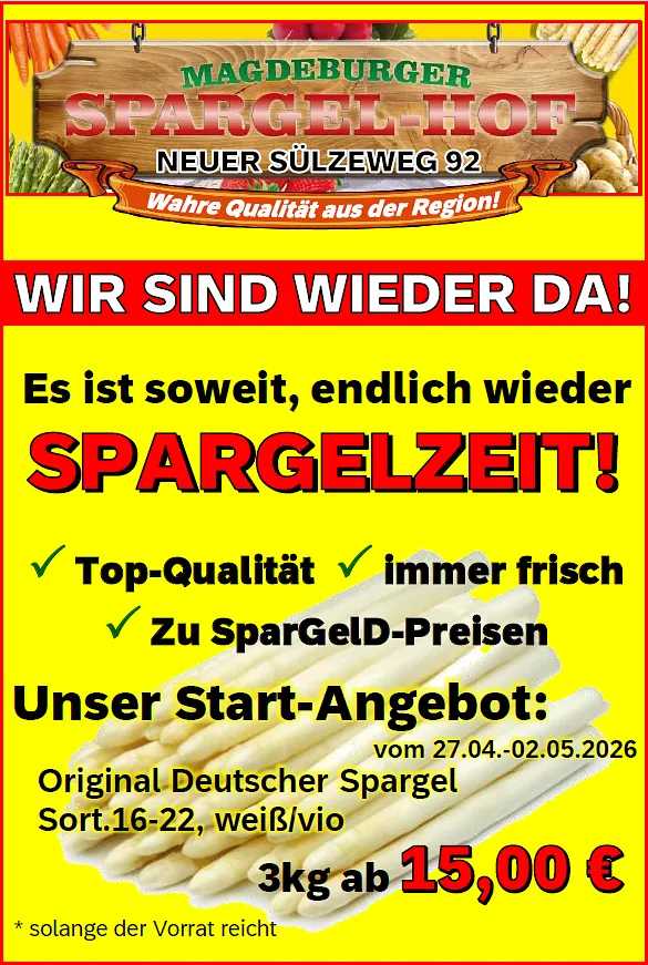 Anzeige Spargel
